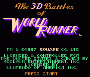 3-D Battles Of World Runner, The ROM