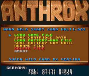 Anthrox - Hand Held Smart Card Multi-DOS (PD) ROM