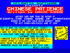 Chinese Patience (1985)(Atlantis Software) ROM