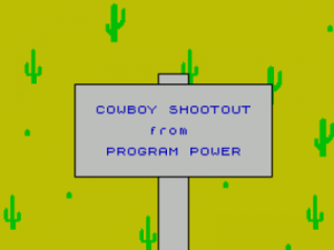 Cowboy Shootout (1983)(Micro Power)[16K] ROM