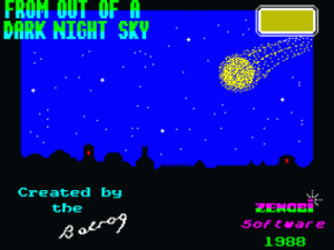 From Out Of A Dark Night Sky (1989)(Zenobi Software) ROM