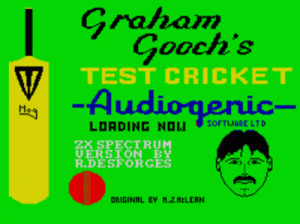 Graham Gooch's Test Cricket (1986)(Audiogenic Software) ROM