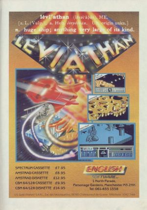 Leviathan (1987)(Mastertronic Plus)(Side B)[re-release] ROM
