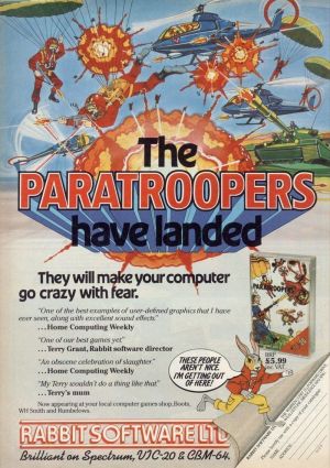 Paratroopers (1983)(Rabbit Software)[16K] ROM