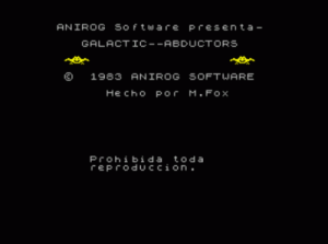 Raptores De La Galaxia (1983)(Microbyte)(es)[16K][aka Galactic Abductors] ROM
