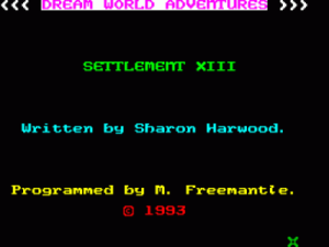 Settlement XIII (1993)(Dream World Adventures)(Side A) ROM
