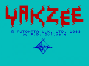 Yakzee! (1983)(Automata UK)[a] ROM