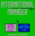 International Manager (1986)(D&H Games)[a]