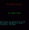 Ten Green Bottles (1995)(Zenobi Software)[128K]